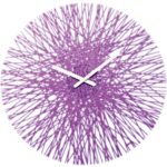 Clock with radiant orchid color
