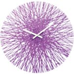 Clock with radiant orchid color
