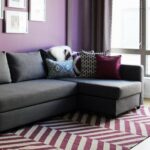 Room with radiant orchid color interiors