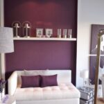 Room with radiant orchid color interiors