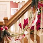 Ribbon decoration inside of a house