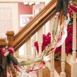 Ribbon decoration inside of a house